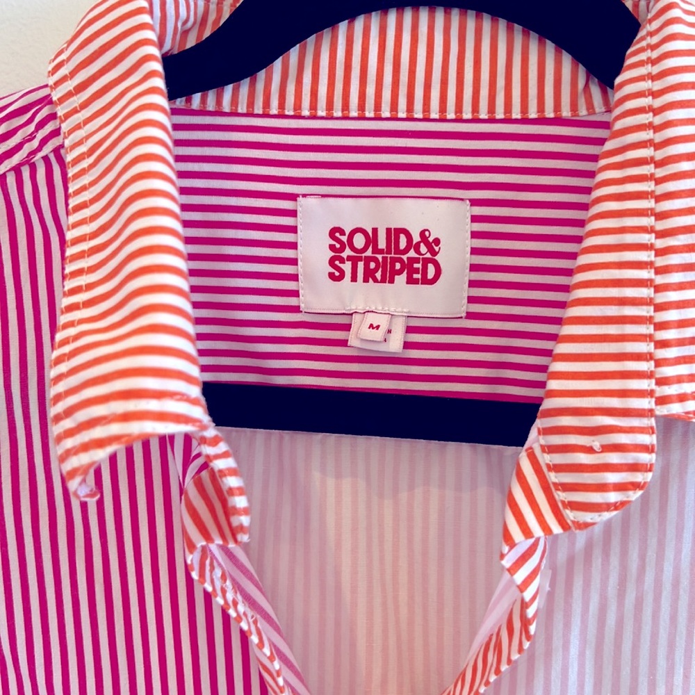 Solid & Striped Button Down Shirt - image 2